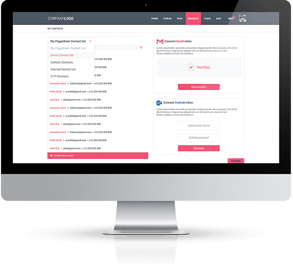 Connect Gmail, Outlook, & More.